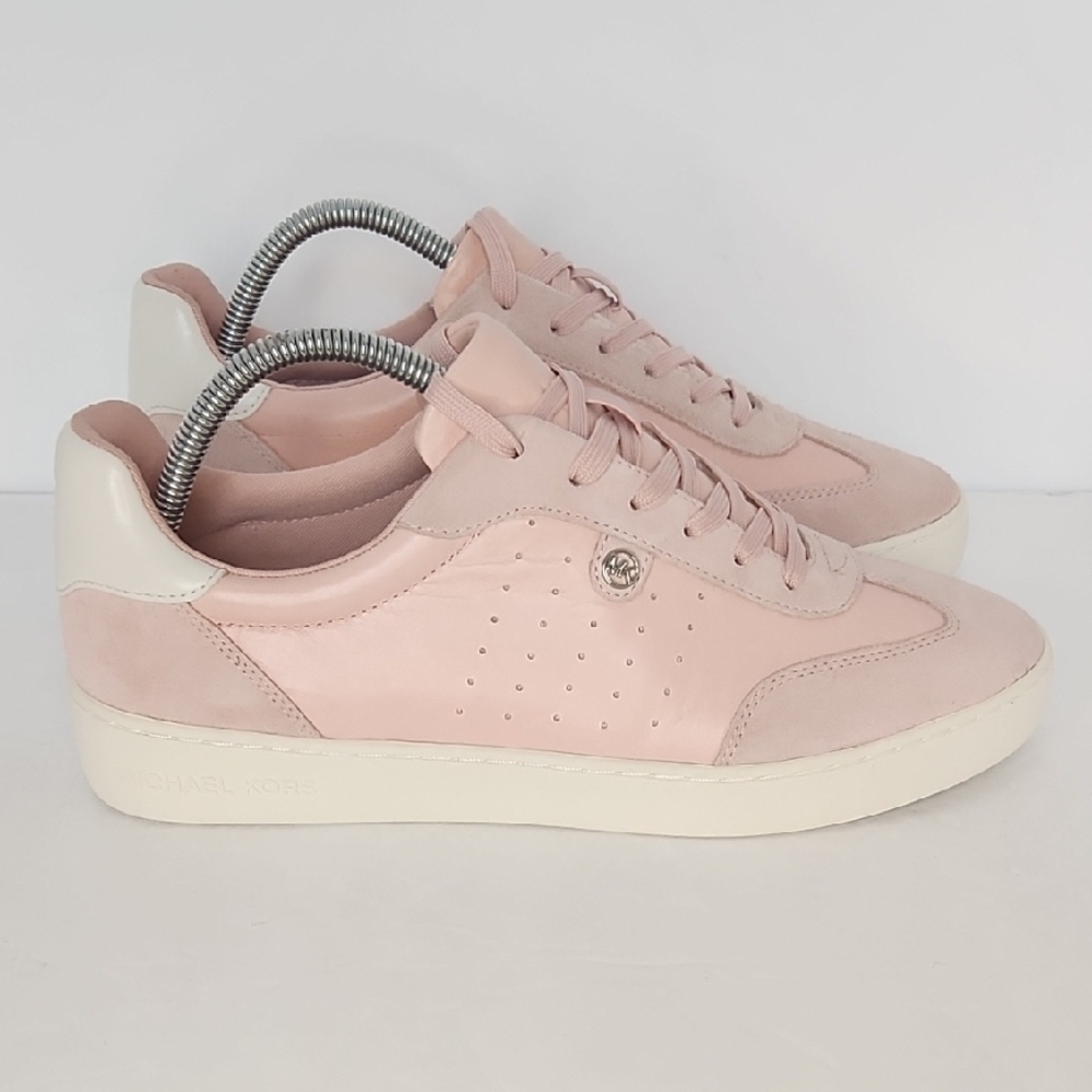 MICHAEL Michael Kors Pink and Cream Sneakers